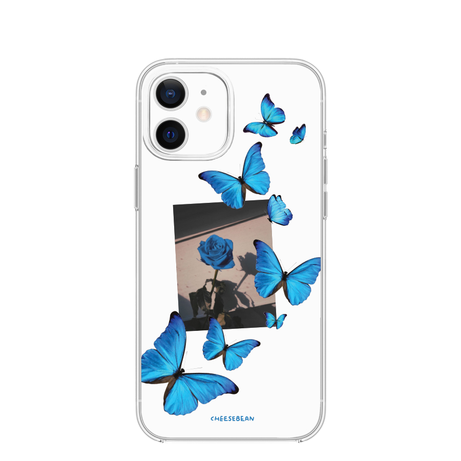Melrose butterfly case (blue)치즈빈