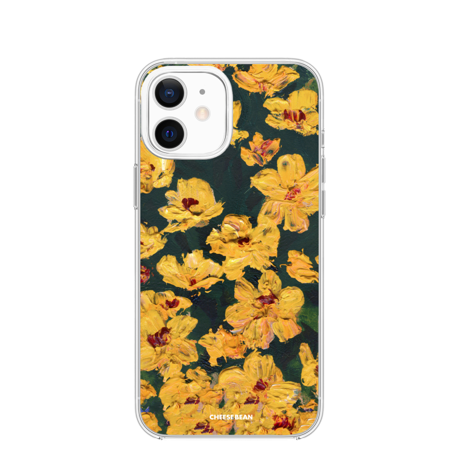 Blooming oil painting case (yellow)치즈빈