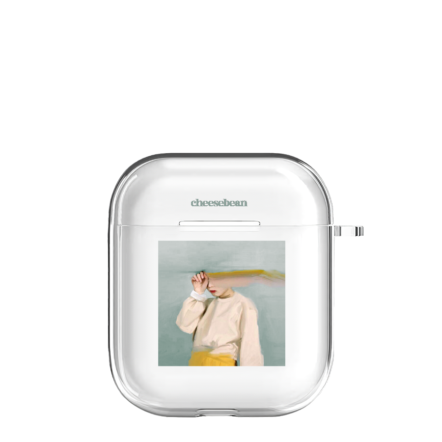 Silhouette airpods case치즈빈