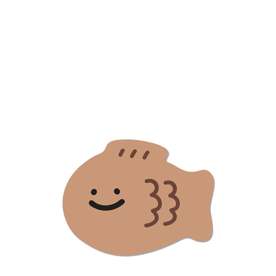 Fish shaped bun smart tok치즈빈