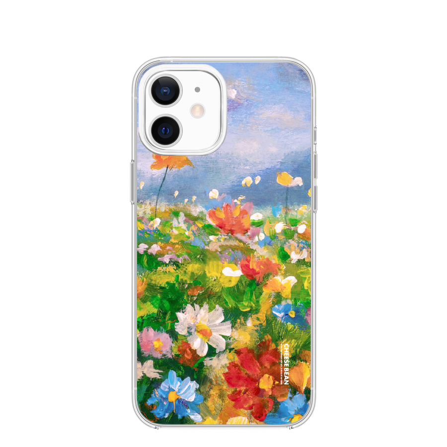 Wild flower oil painting case치즈빈