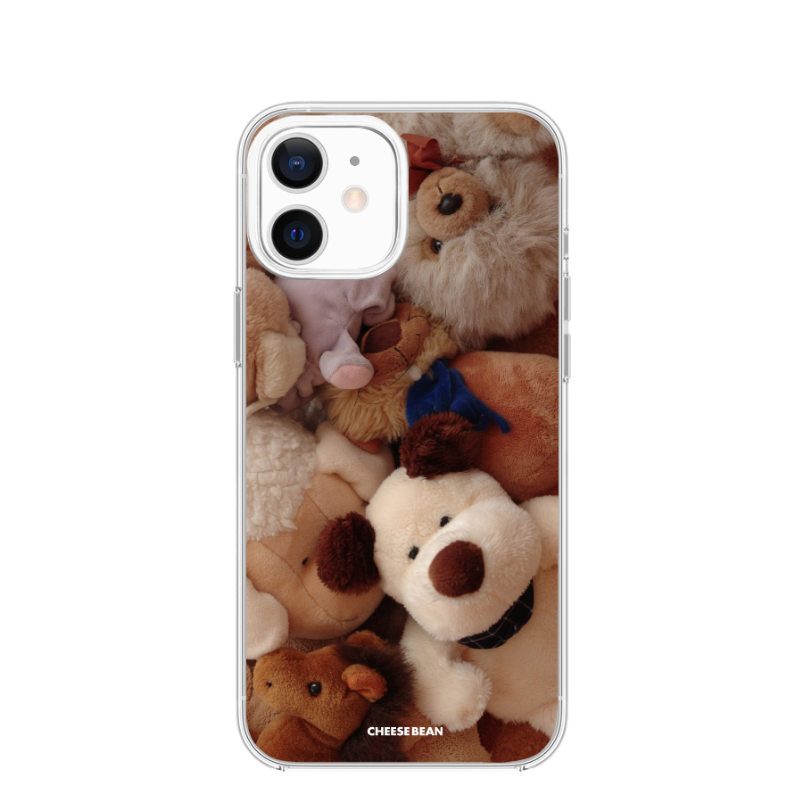 Fluffy toy case (brown)치즈빈